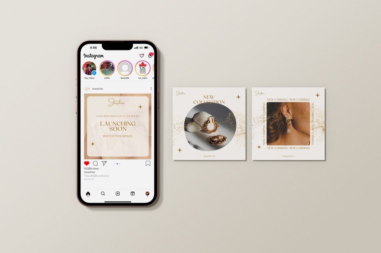 Jewelies — Instagram mockup